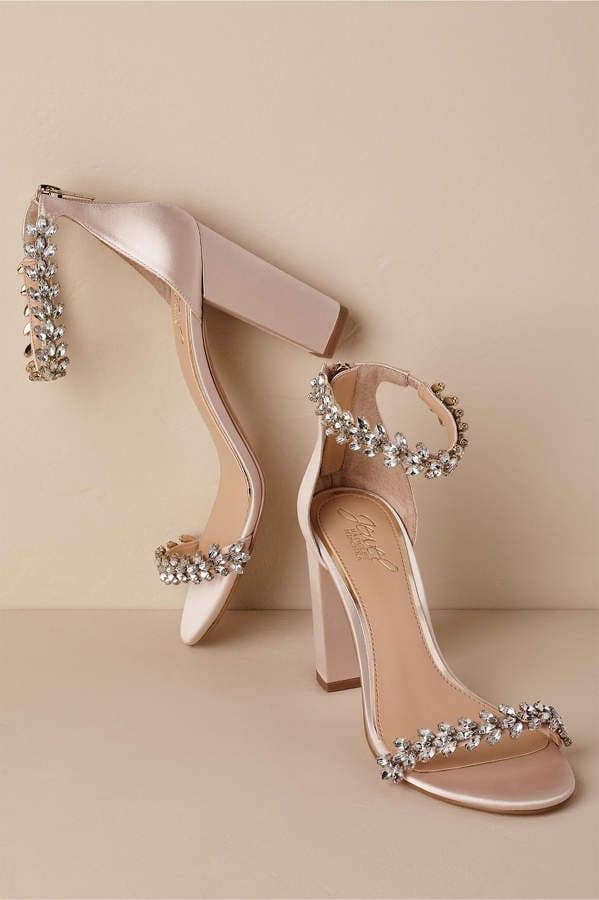 Rhinestone Glam Block Heels